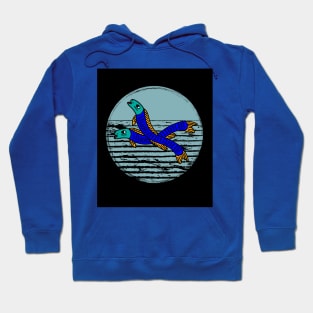 Retro Aal Fishing Hobby Hoodie